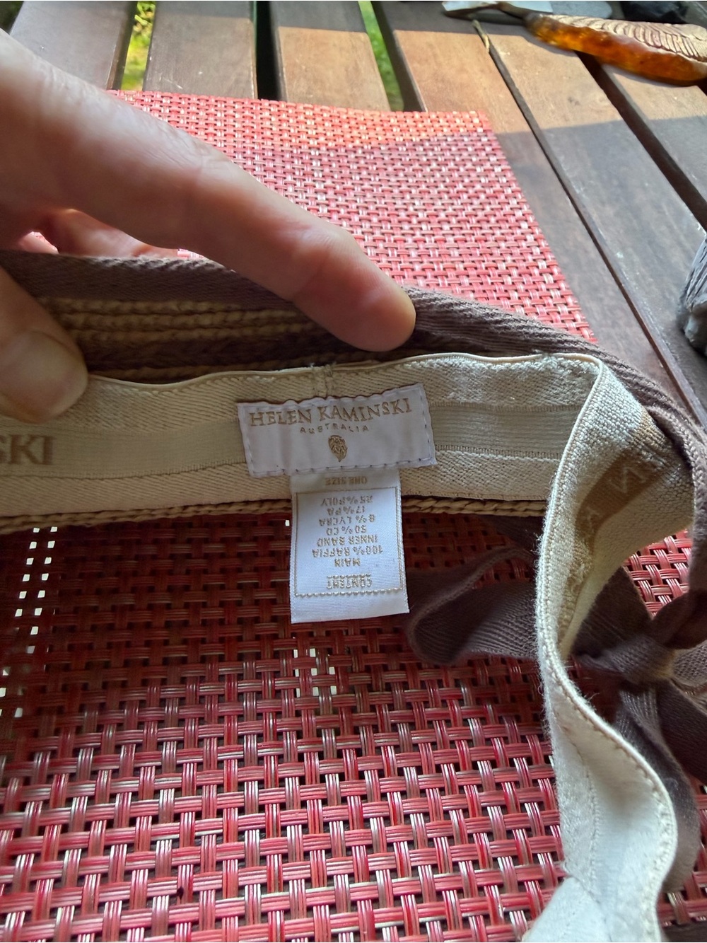 Helen Kaminski raffia visor - Picture 6 of 8